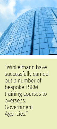 Winkelmann have successfully carried out a number of bespoke TSCM training courses to overseas Government Agencies